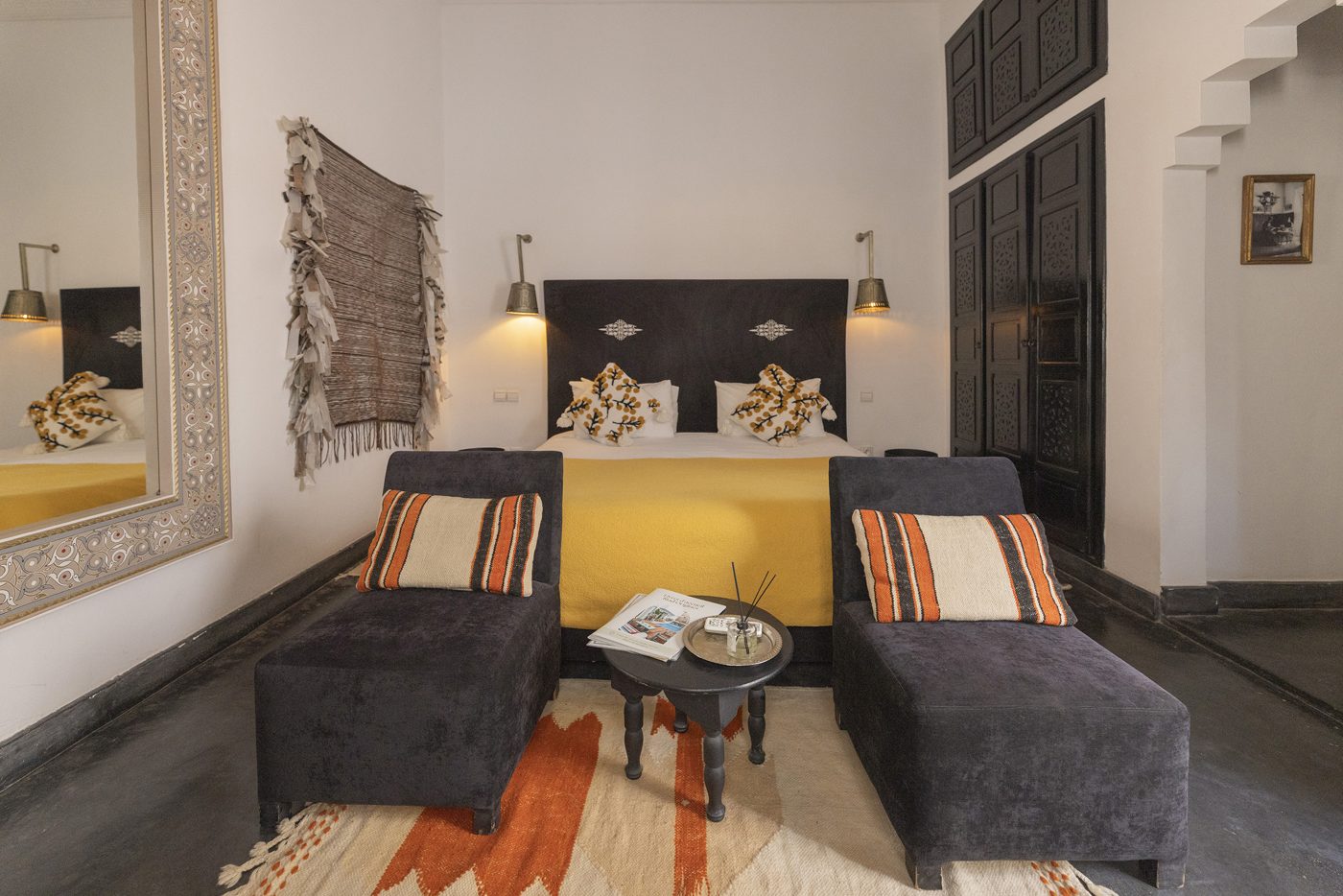 Chambre Stela, balcon sur le patio