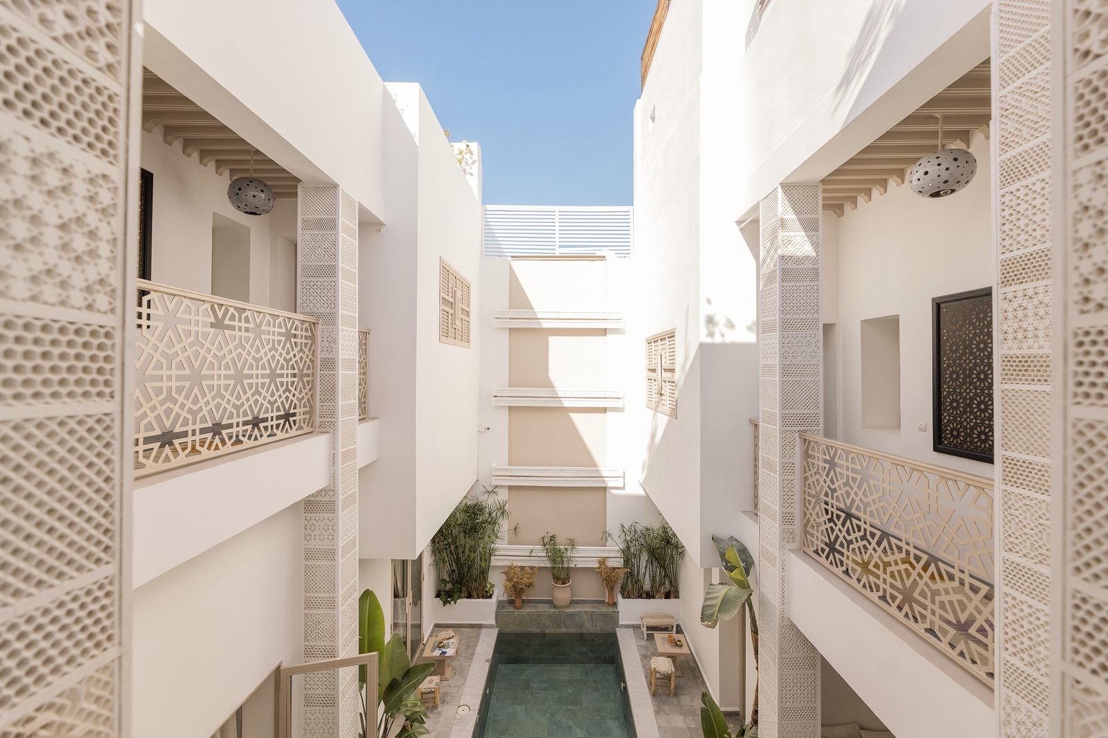 Patio intérieur du Riad Origines